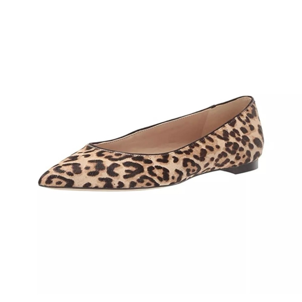 Sam Edelman Sally Leopard Print Pointed Toe Flats, NWB, Size 6.5 W